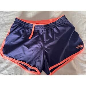 The North Face women's running shorts Size M navy blue/ coral pink